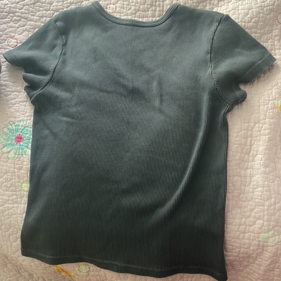 Brandy Melville Blue Gray Short sleeve top XS/S - Picture 3 of 3